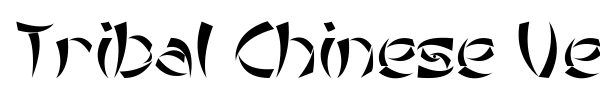 Tribal Chinese Version font preview